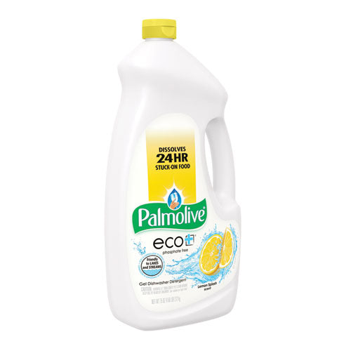 Automatic Dishwashing Gel, Lemon, 75oz Bottle, 6-carton