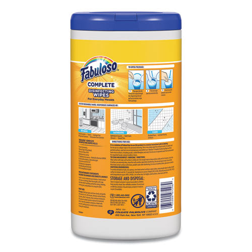 Multi Purpose Wipes, Lemon, 7 X 7, 90-canister, 4 Canisters-carton