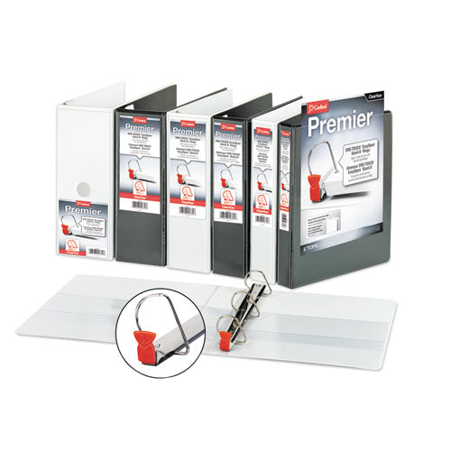 Premier Easy Open Clearvue Locking Slant-d Ring Binder, 3 Rings, 2" Capacity, 11 X 8.5, White