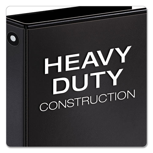 Premier Easy Open Clearvue Locking Round Ring Binder, 3 Rings, 1.5" Capacity, 11 X 8.5, Black