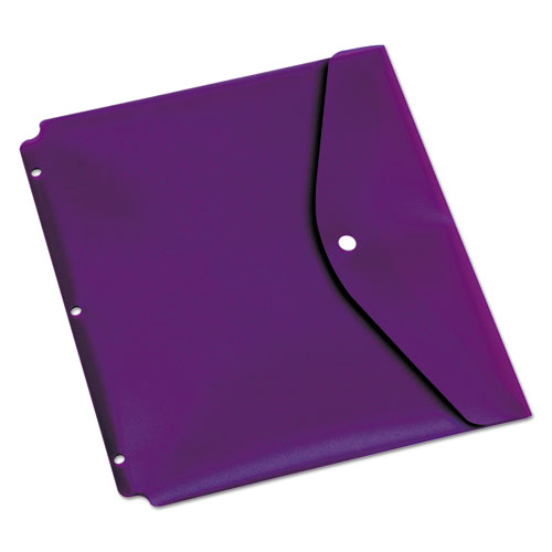 Dual Pocket Snap Envelope, 11 X 8 1-2, Assorted Colors, 5-pack