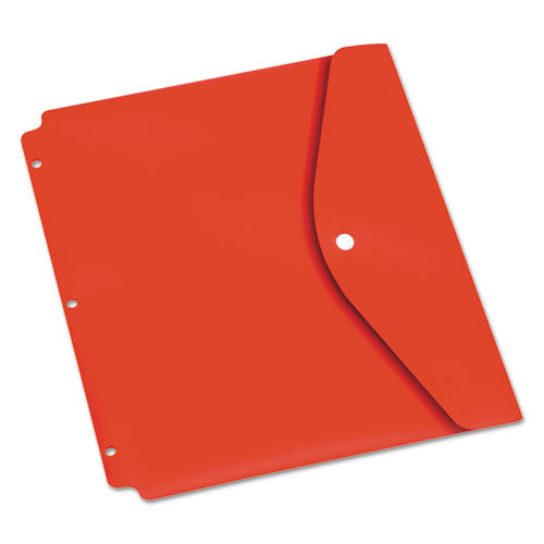 Dual Pocket Snap Envelope, 11 X 8 1-2, Assorted Colors, 5-pack