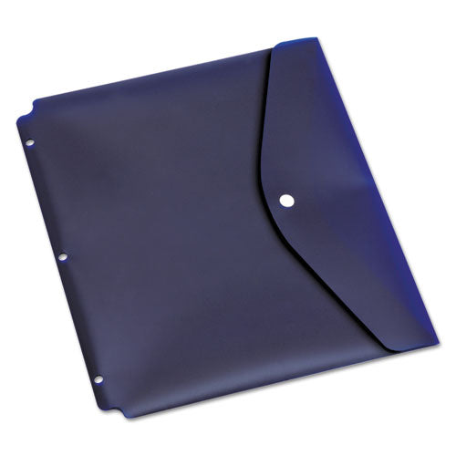 Dual Pocket Snap Envelope, 11 X 8 1-2, Assorted Colors, 5-pack
