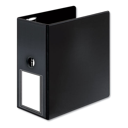 Premier Easy Open Locking Slant-d Ring Binders, 3 Rings, 5" Capacity, 11 X 8.5, Black
