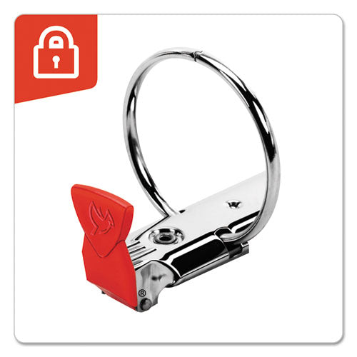 Premier Easy Open Locking Round Ring Binder, 3 Rings, 2" Capacity, 11 X 8.5, Black
