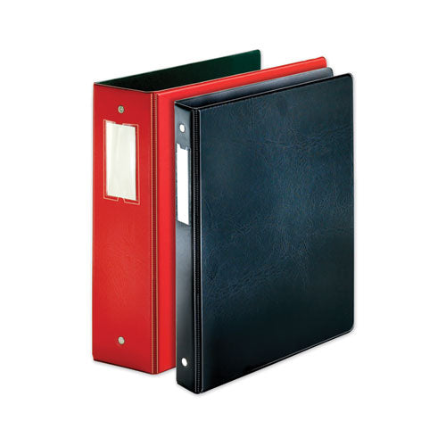 Premier Easy Open Locking Round Ring Binder, 3 Rings, 3" Capacity, 11 X 8.5, Red