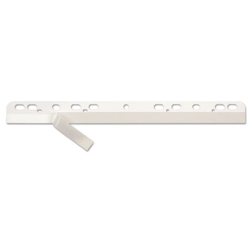 Hold It Binder Insert Strips, 3-4 X 11, Self-adhesive, Punched, Clear, 25-pack