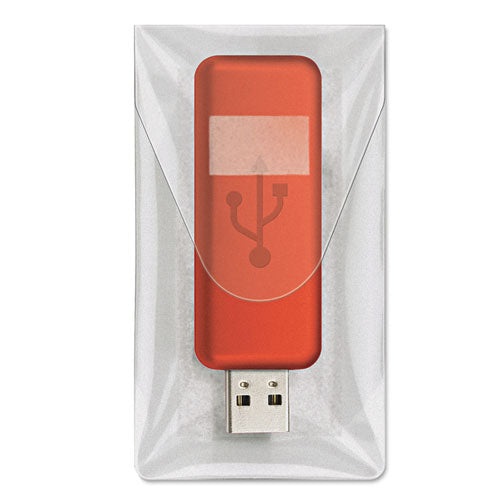 Hold It Usb Pockets, 3 7-16 X 2, Clear