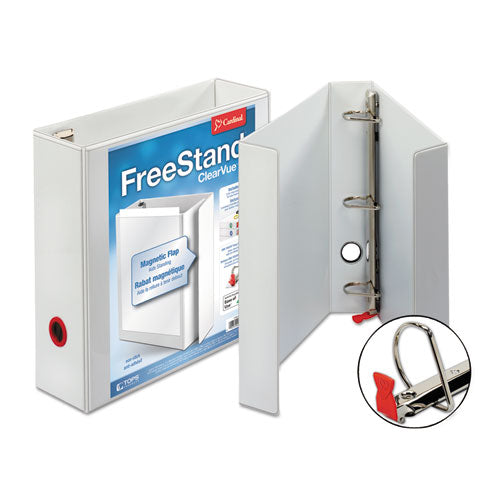 Freestand Easy Open Locking Slant-d Ring Binder, 3 Rings, 1.5" Capacity, 11 X 8.5, White