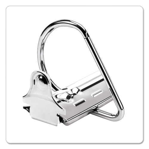 Expressload Clearvue Locking D-ring Binder, 3 Rings, 1.5" Capacity, 11 X 8.5, White