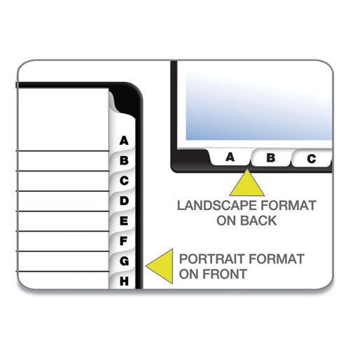 Onestep Printable Table Of Contents And Dividers, 26-tab, A To Z, 11 X 8.5, White, 1 Set