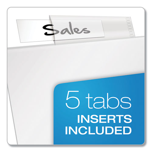 Poly Ring Binder Pockets, 11 X 8.5, Clear, 5-pack