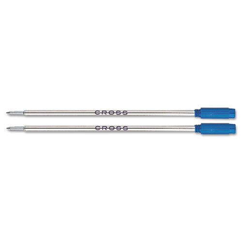 Refill For Cross Ballpoint Pens, Medium Point, Blue Ink, 2-pack