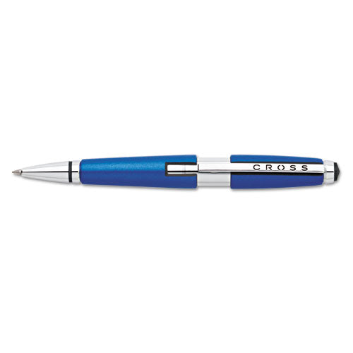 Edge Retractable Gel Pen Gift Box, Medium 0.7mm, Black Ink, Blue Barrel
