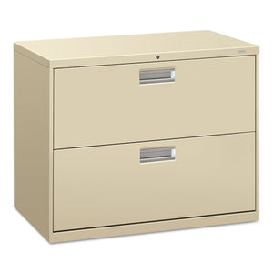 600 Series Two-drawer Lateral File, 36w X 19.25d X 28.38h, Putty