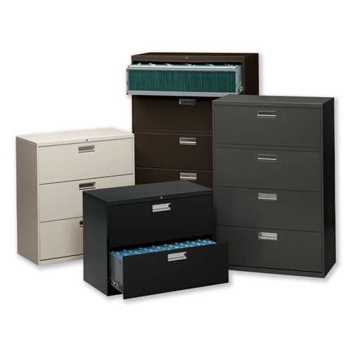 600 Series Five-drawer Lateral File, 36w X 19.25d X 67h, Putty