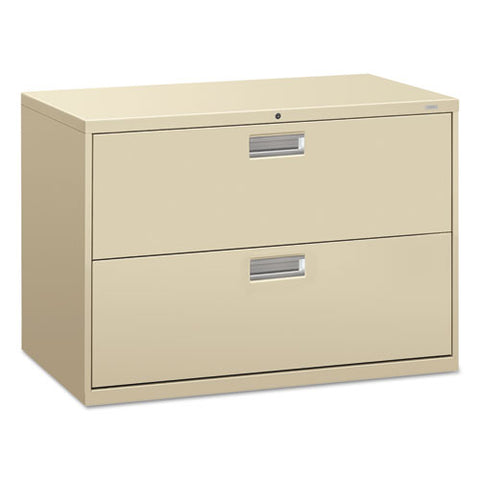 600 Series Two-drawer Lateral File, 42w X 19.25d X 28.38h, Putty