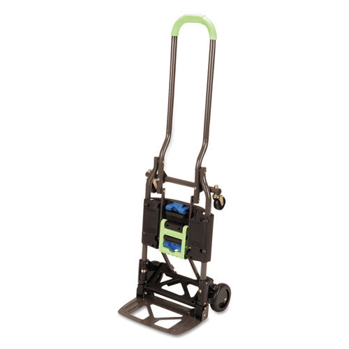 2-in-1 Multi-position Hand Truck And Cart, 16.63 X 12.75 X 49.25, Blue-green