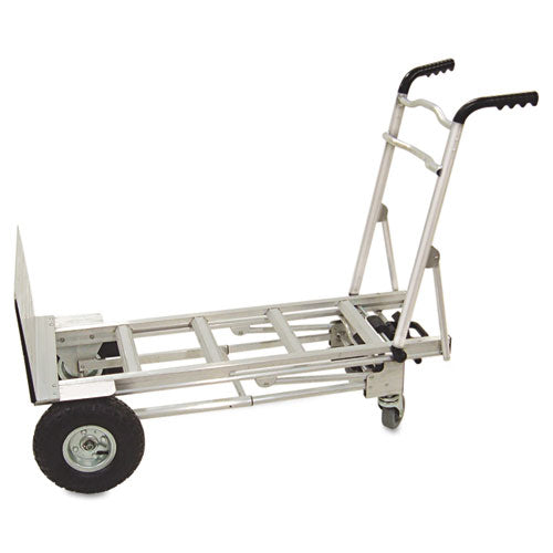 3-in-1 Convertible Hand Truck, 800-1000lb Cap., 21.06 X 21.85 X 48.03, Aluminum