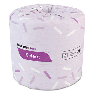 Select Standard Bath Tissue, 2-ply, White, 4.25 X 4.1, 500-roll, 48-carton