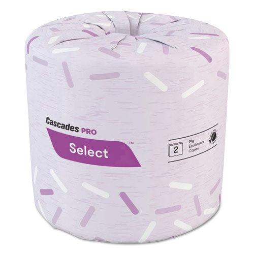 Select Standard Bath Tissue, 2-ply, White, 4.25 X 4.1, 500-roll, 48-carton