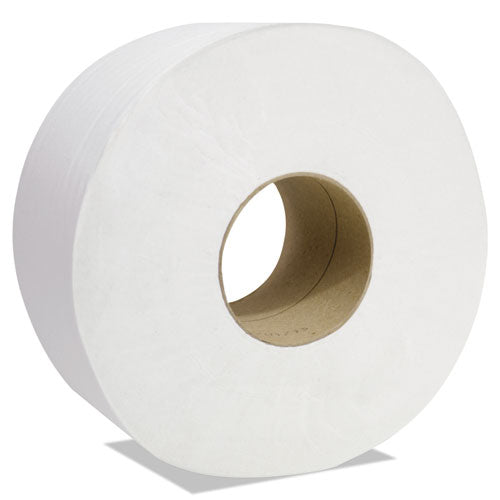 Decor Jumbo Roll Jr. Tissue, 2-ply, White, 3 1-2" X 750 Ft, 12 Rolls-carton