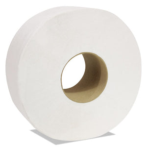 Decor Jumbo Roll Jr. Tissue, 2-ply, White, 3 1-2" X 750 Ft, 12 Rolls-carton