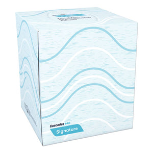 Signature Facial Tissue, 2-ply, White, Cube, 90 Sheets-box, 36 Boxes-carton