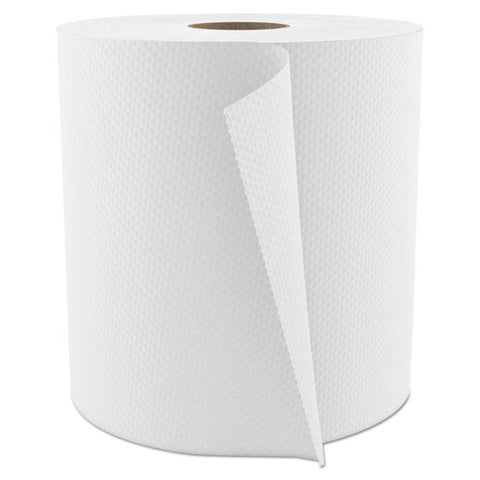 Select Roll Paper Towels, 1-ply, 7.875" X 800 Ft, White, 6-carton