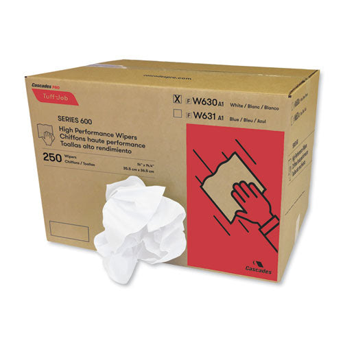 Tuff-job Spunlace Towels, White, Crumple Pack, 14 3-8 X 14, 250-carton