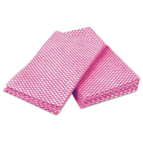 Tuff-job Durable Foodservice Towels, Pink-white, 12 X 24, 200-carton