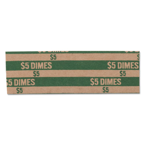 Flat Coin Wrappers, Dimes, $5, 1000 Wrappers-box