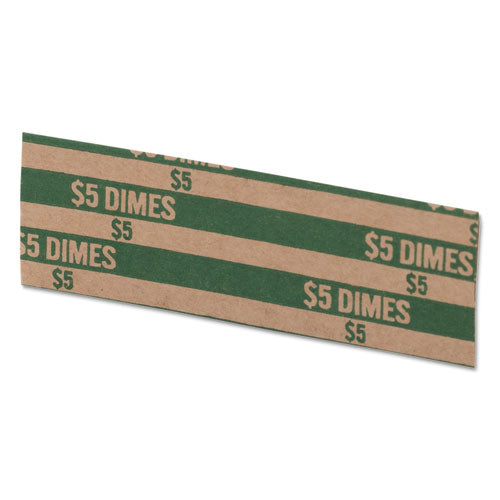 Flat Coin Wrappers, Dimes, $5, 1000 Wrappers-box