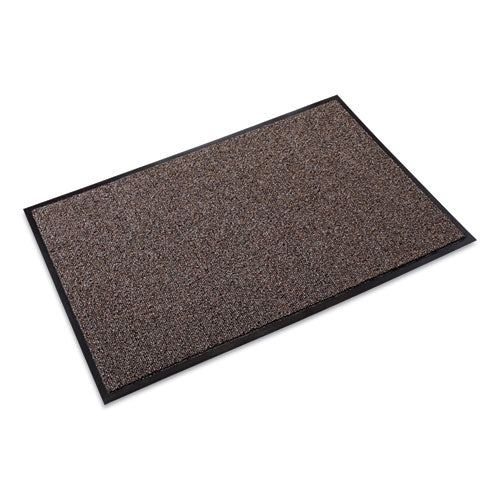 Cross-over Indoor-outdoor Wiper-scraper Mat, Olefin-poly, 24 X 36, Brown
