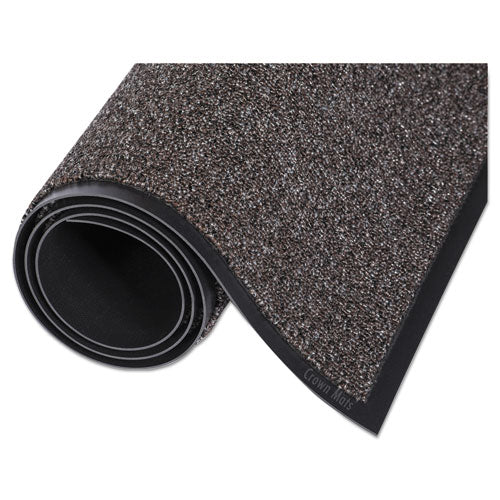 Cross-over Indoor-outdoor Wiper-scraper Mat, Olefin-poly, 24 X 36, Brown