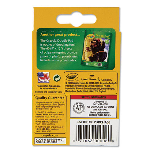 Classic Color Crayons, Peggable Retail Pack, Peggable Retail Pack, 8 Colors