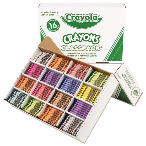 Classpack Regular Crayons, 16 Colors, 800-bx