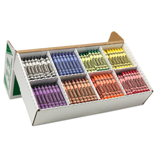 Classpack Large Size Crayons, 50 Each Of 8 Colors, 400-box