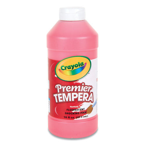 Premier Tempera Paint, Shocking Pink, 16 Oz Bottle