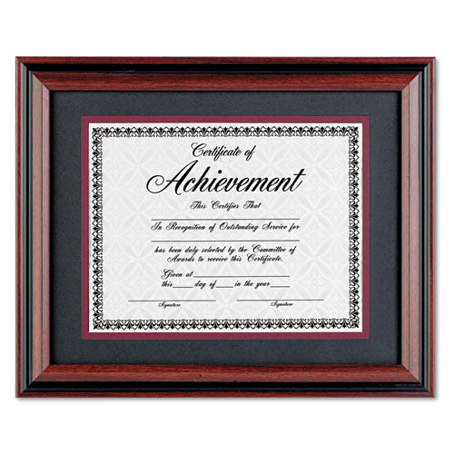 Desk-wall Photo Frame, Plastic, 11 X 14, 8 1-2 X 11, Rosewood-black