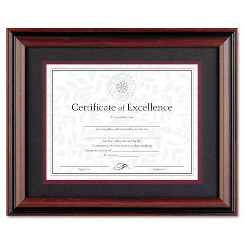 Desk-wall Photo Frame, Plastic, 11 X 14, 8 1-2 X 11, Rosewood-black