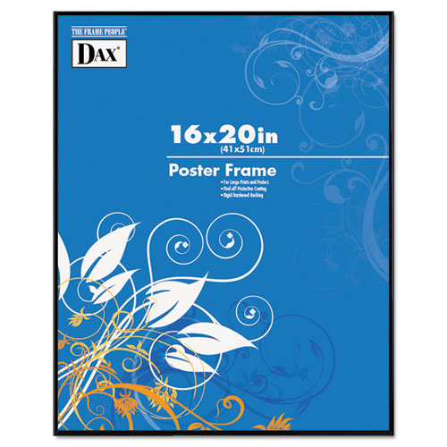 Coloredge Poster Frame, Clear Plastic Window, 16 X 20, Black