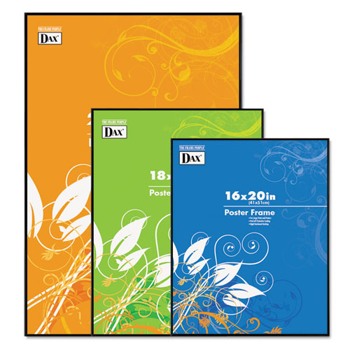 Coloredge Poster Frame, Clear Plastic Window, 24 X 36, Black