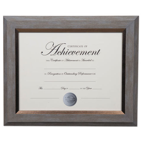 2-tone Document Frame, 8 1-2 X 11 Insert, Gray-gold Frame