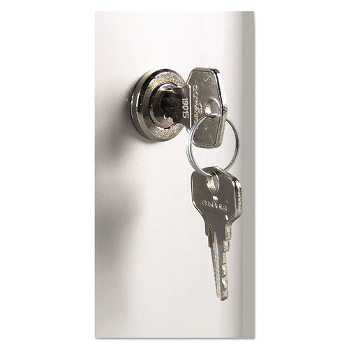 Locking Key Cabinet, 72-key, Brushed Aluminum, 11 3-4 X 4 5-8 X 15 3-4