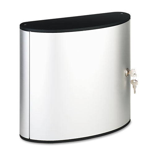 Locking Key Cabinet, 72-key, Brushed Aluminum, 11 3-4 X 4 5-8 X 15 3-4