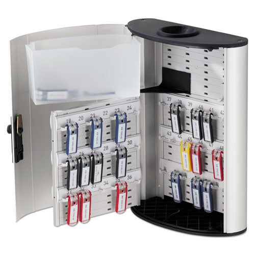 Key Box Plus, 54-key, Brushed Aluminum, Silver, 11 3-4 X 4 5-8 X 15 3-4