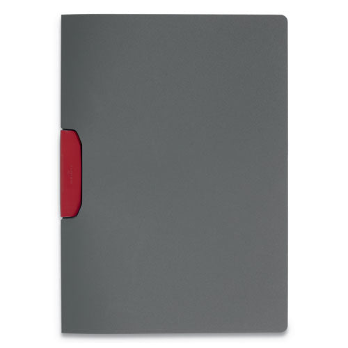 Duraswing Report Cover, Clip, Letter, Charcoal Gray, 5-pack