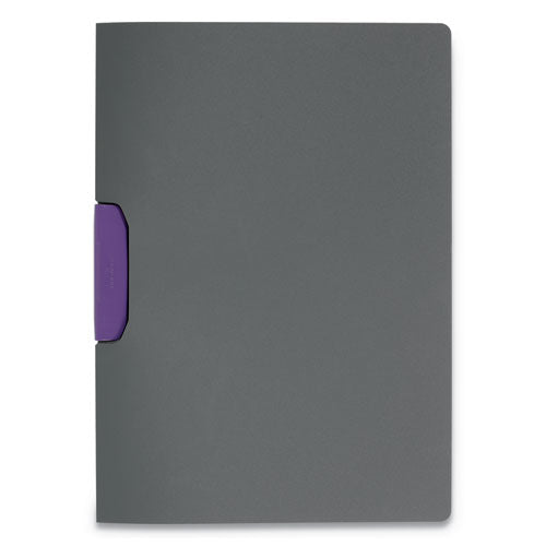 Duraswing Report Cover, Clip, Letter, Charcoal Gray, 5-pack