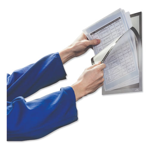 Duraframe Magnetic Plus Sign Holder, 8.5 X 11, Silver Frame, 2-pack